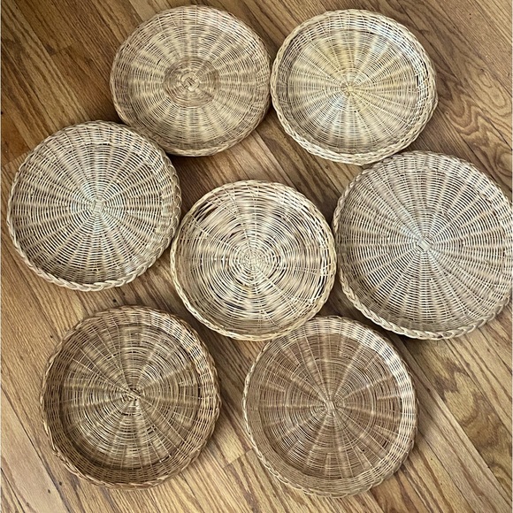 Other - VTG  7 wicker basket wall decor